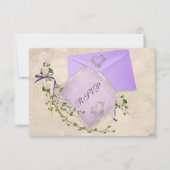 Floral Wedding Twig UAWG RSVP Karte (Vorderseite)