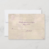 Floral Wedding Twig UAWG RSVP Karte (Rückseite)