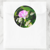 Floral Wedding Umschlag Aufkleber Sticker Groß (Tasche)