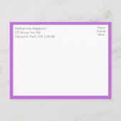 Floral Wedding Wildflower Sunflower Daisy RSVP Postkarte (Rückseite)