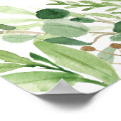 Floral Wedding Willkommenszeichen Poster (Ecke)