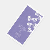 Floral Wedding Wreath Border Name Paper Gast to Serviette (Ecke)