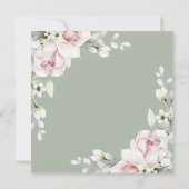 Floral Wediing | Zurückgestellt | Änderung der Plä Einladung (Rückseite)