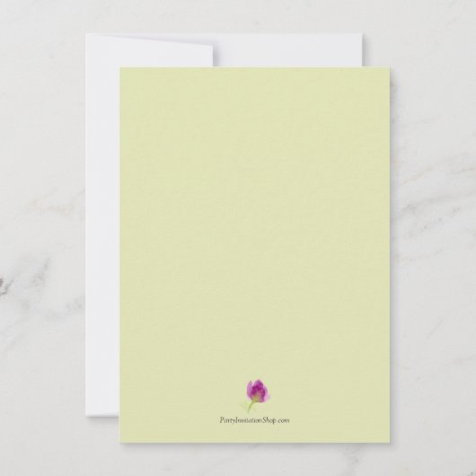 Floral Wedplace Setting Vielen Dank (Rückseite)