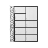Floral Weekly Desk Pad Notizblock (Rotiert)