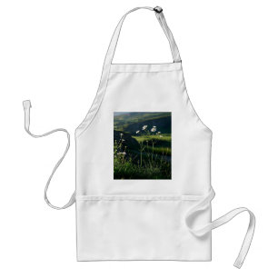 Floral Weiße Daisy Natur Landschaft Schürze