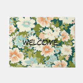 Floral Welcome Doormat Fußmatte