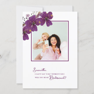 Floral werden Sie mein Foto für den Vorschlag von Einladung