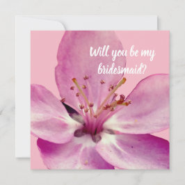 Floral Werden Sie meine Bridesmaid-Karte sein Einladung