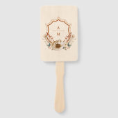 Floral Western Cowboys Wedding Fächer (Vorderseite)