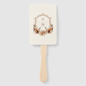 Floral Western Cowboys Wedding Fächer (Vorderseite)