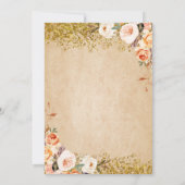 Floral Western Cowgirl Birthday Einladung (Rückseite)