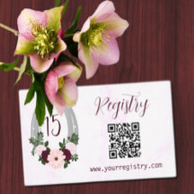 Floral Western Horseshoe Quinceanera Registrierung