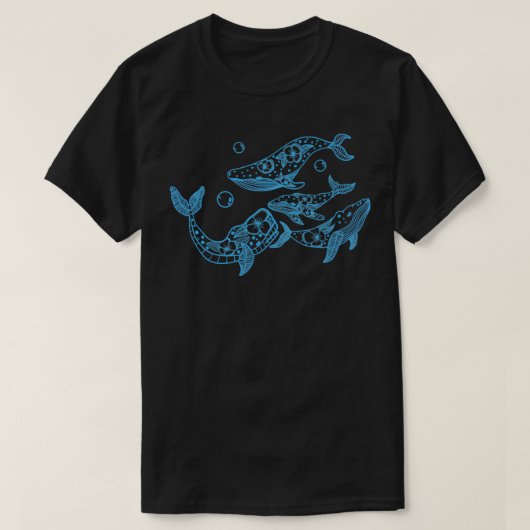 Floral Whales T-Shirt (Design vorne)