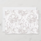 Floral Whimsical Boho Save the Date Fotokarte (Rückseite)