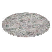 Floral Whimsy Coquette Print - Weibliche Pinke Schneidebrett (Ecke)