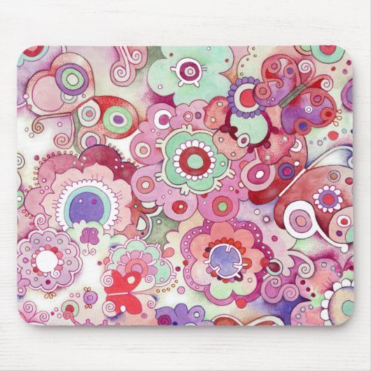 Floral Whimsy Mousepad (Vorne)