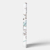 Floral Whimsy Pattern Monogram iPad Air Hüllen (Rückseite / Rechts)