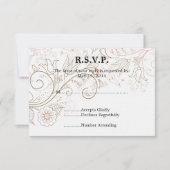 Floral Whimsy Wedding RSVP (Vorderseite)