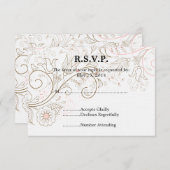 Floral Whimsy Wedding RSVP (Vorne/Hinten)