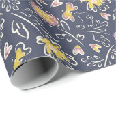 Floral Whirlwind Geschenkpapier (Rolleneckpunkt)