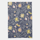 Floral Whirlwind Geschirrtuch (Vertikal)