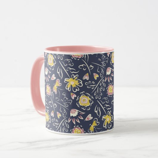 Floral Whirlwind Tasse (Vorderseite Links)