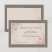 Floral Whispers Bereavement Danke Karte (Vorne/Hinten)