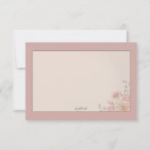 Floral Whispers Bridesmaid Cards Einladung (Rückseite)