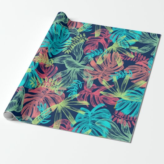 Floral Whispers: ZazzleWrapMagic Exklusive Wraps Geschenkpapier (Ungerollt)