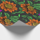 Floral Whispers: ZazzleWrapMagic Exklusive Wraps Geschenkpapier (Ecke)