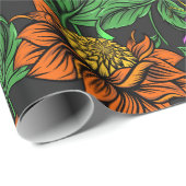 Floral Whispers: ZazzleWrapMagic Exklusive Wraps Geschenkpapier (Rolleneckpunkt)
