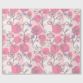 Floral Whispers: ZazzleWrapMagic Exklusive Wraps Geschenkpapier (Flach)