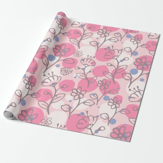 Floral Whispers: ZazzleWrapMagic Exklusive Wraps Geschenkpapier (Ungerollt)