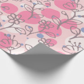 Floral Whispers: ZazzleWrapMagic Exklusive Wraps Geschenkpapier (Ecke)