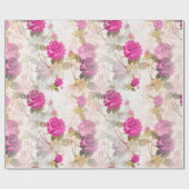 Floral Whispers: ZazzleWrapMagic Exklusive Wraps Geschenkpapier (Flach)