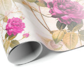 Floral Whispers: ZazzleWrapMagic Exklusive Wraps Geschenkpapier (Rolleneckpunkt)