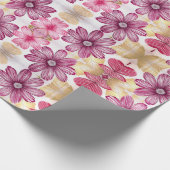 Floral Whispers: ZazzleWrapMagic Exklusive Wraps Geschenkpapier (Ecke)