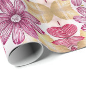 Floral Whispers: ZazzleWrapMagic Exklusive Wraps Geschenkpapier (Rolleneckpunkt)