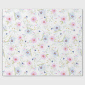 Floral Whispers: ZazzleWrapMagic Exklusive Wraps Geschenkpapier (Flach)