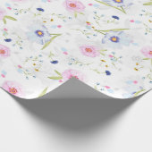 Floral Whispers: ZazzleWrapMagic Exklusive Wraps Geschenkpapier (Ecke)