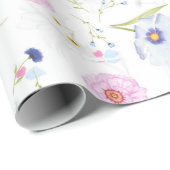 Floral Whispers: ZazzleWrapMagic Exklusive Wraps Geschenkpapier (Rolleneckpunkt)