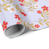 Floral Whispers: ZazzleWrapMagic Exklusive Wraps Geschenkpapier (Rolleneckpunkt)