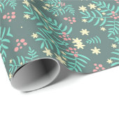 Floral Whispers: ZazzleWrapMagic Exklusive Wraps Geschenkpapier (Rolleneckpunkt)