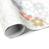 Floral Whispers: ZazzleWrapMagic Exklusive Wraps Geschenkpapier (Rolleneckpunkt)