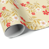 Floral Whispers: ZazzleWrapMagic Exklusive Wraps Geschenkpapier (Rolleneckpunkt)