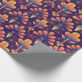Floral Whispers: ZazzleWrapMagic Exklusive Wraps Geschenkpapier (Ecke)