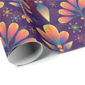Floral Whispers: ZazzleWrapMagic Exklusive Wraps Geschenkpapier (Rolleneckpunkt)