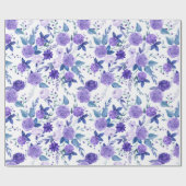 Floral Whispers: ZazzleWrapMagic Exklusive Wraps Geschenkpapier (Flach)