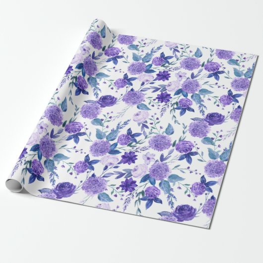 Floral Whispers: ZazzleWrapMagic Exklusive Wraps Geschenkpapier (Ungerollt)